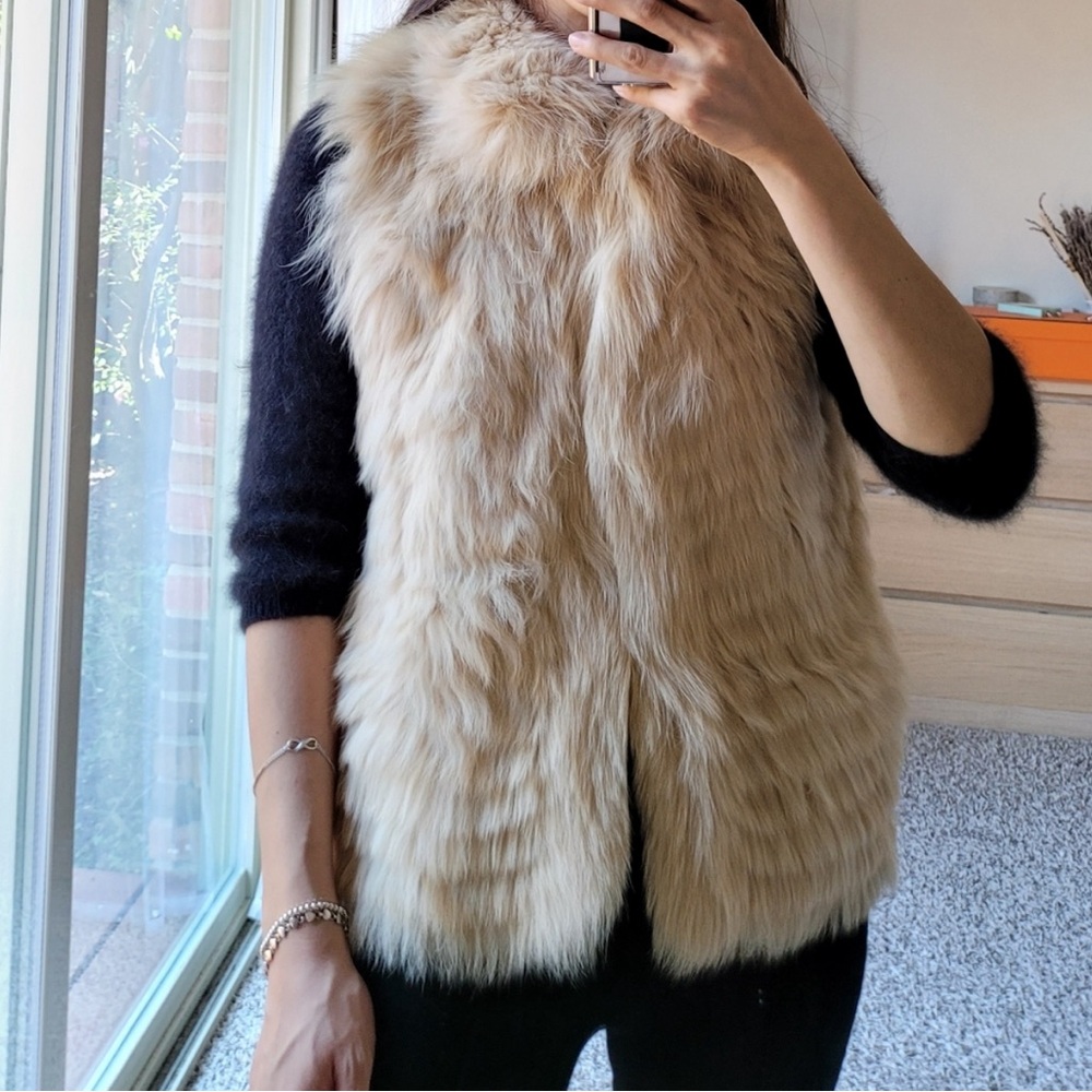 Michael Kors 100% fox fur vest